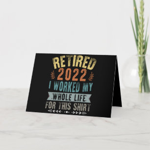 Rentner 2022 Ich habe mein ganzes lustiges Rentenl Karte
