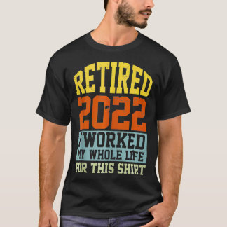 Rentner 2022 Lustiger Vintage-Rentnerhumor Männer  T-Shirt