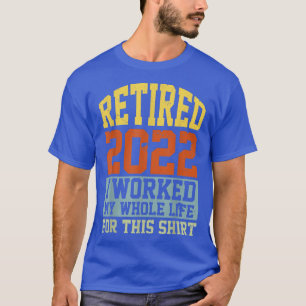 Rentner 2022 Lustiger Vintage-Ruhestands-Humor Män T-Shirt