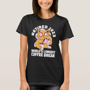 Rentner 2023 Katzen Kaffee Ruhestand Männer Frauen T-Shirt