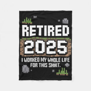 Rentner 2025 Ich habe mein ganzes Leben dafür gear Fleecedecke