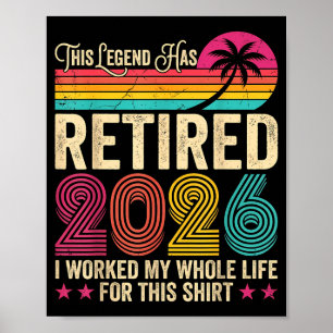 Rentner 2026 arbeitete das ganze Leben für dieses Poster