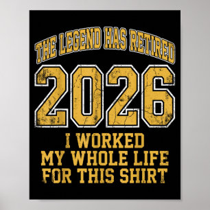 Rentner 2026 nicht mehr mein Problem lustiger Ruhe Poster