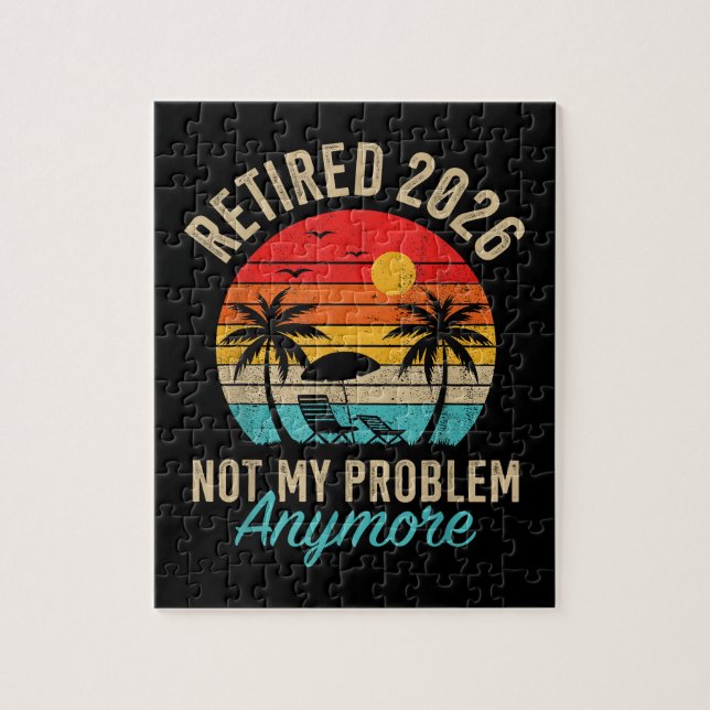 Rentner 2026 nicht mehr mein Problem Ruhestand Puzzle (Vertikal)