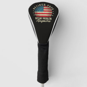 Rentner 2026 nicht mehr mein Problem US-Flagge Golf Headcover
