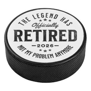 Rentner 2026 nicht mehr mein Problem Vintage Retro Eishockey Puck