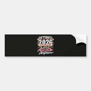 Rentner 2026 Nicht Mein Problem Mehr Floral Autoaufkleber