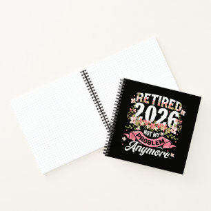Rentner 2026 Nicht Mein Problem Mehr Floral Notizbuch
