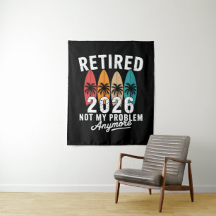 Rentner 2026 Nicht Mein Problem Mehr Hawaii Palme Wandteppich