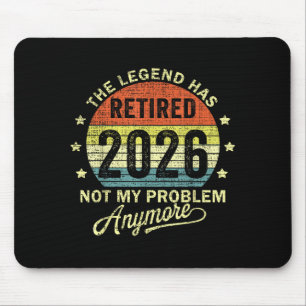 Rentner 2026 Ruhestand 2026 Mousepad