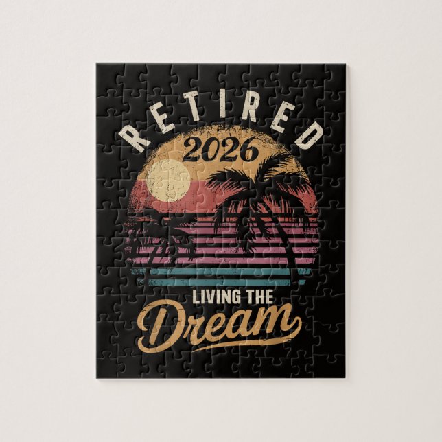 Rentner 2026 Traumruhestand Puzzle (Vertikal)