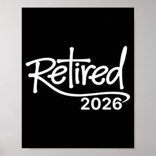 Rentner 2026 Vintage Christliche Rente Party Poster