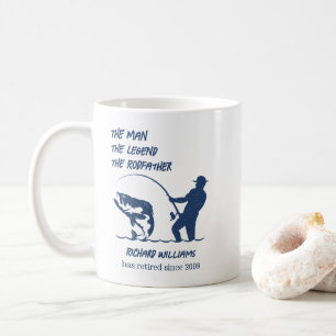 Rentner-Angeln Rodfather Großer Fisch Geschenk Kaffeetasse