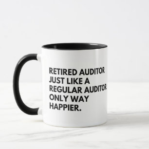 Rentner Auditor Funny Retirement Tasse