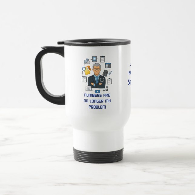 Rentner Buchhalter Tasse – Lustiges Rentner Gesche (Links)
