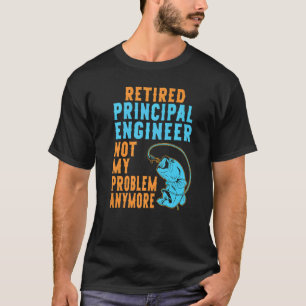 Rentner-Cheftechniker-Angeln Ruhestand T-Shirt