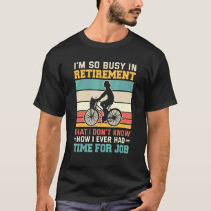 Rentner Fahrradkurier Radfahrer Radfahren Renten T-Shirt