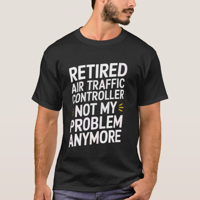 Rentner Fluglotse T-Shirt (Vorderseite)