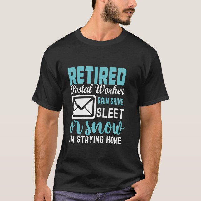 Rentner im Postdienst T-Shirt (Vorderseite)