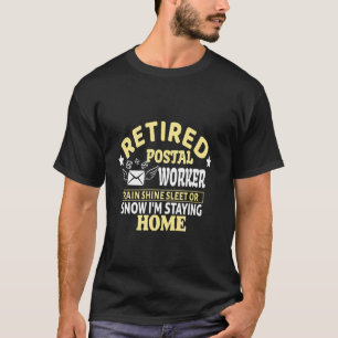 Rentner im Postdienst T-Shirt