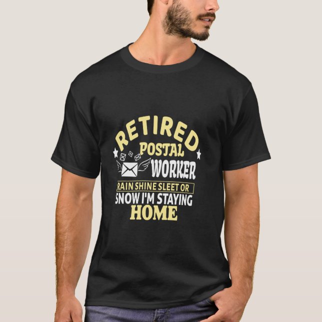Rentner im Postdienst T-Shirt (Vorderseite)