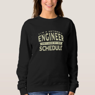 Rentner-Ingenieur Liebe Meinen Neuen Zeitplan Opa  Sweatshirt