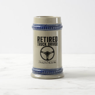 Rentner-LKW-Fahrer-Shirt - Endlich fuhr ich meinen Bierglas
