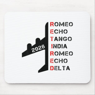 Rentner-Los 2026 phonetisches Alphabet Rentner-Ges Mousepad