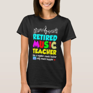 Rentner Musiklehrer Ruhestand Wie Regulär Nur T-Shirt