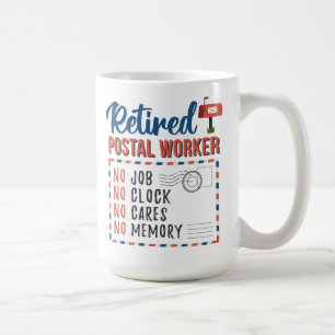 Rentner Postbeamter Briefträger Ruhestand Kaffeetasse