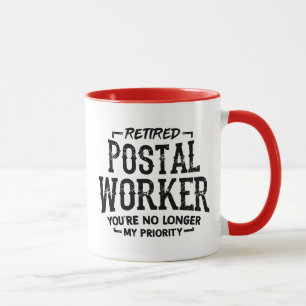 Rentner Postbeamter Ruhestand Briefträger Lustig Tasse