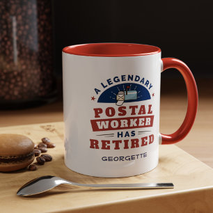 Rentner Postmitarbeiter Lustiger Ruhestand Persona Tasse