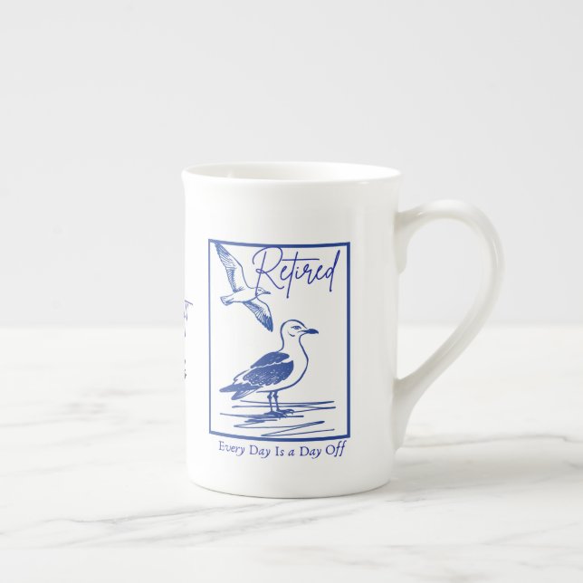 Rentner-Reisender-Tasse als Geschenk Prozellantasse (Rechts)
