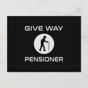 Rentner Ruhestand Opa Ruhestand Lustiges Geschenk Postkarte