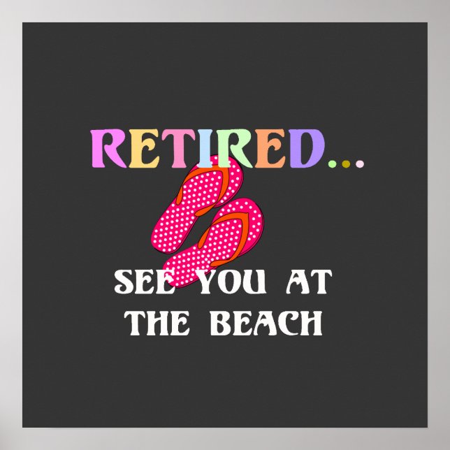 Rentner...Sehen wir uns am Strand Poster (Vorne)