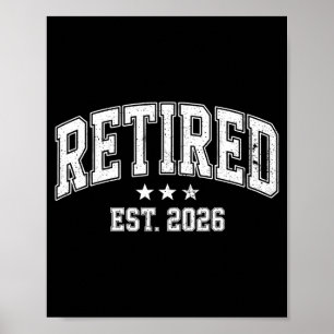 Rentner seit 2026 lustiger Rentnerhumor 2026 Poster