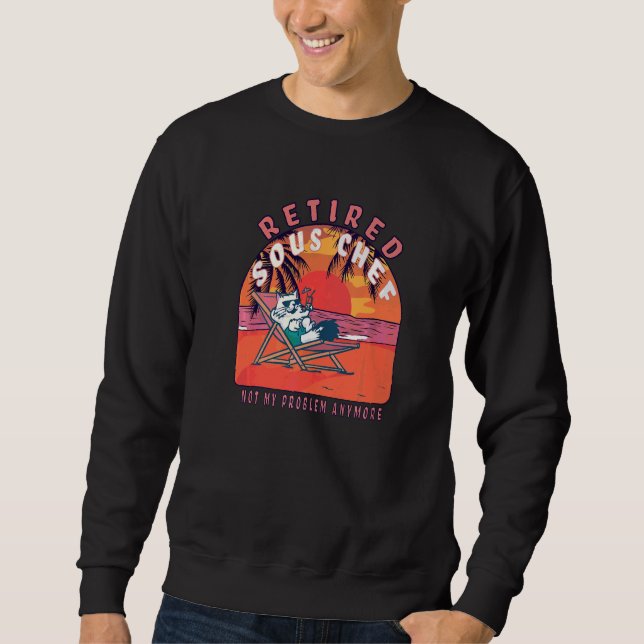 Rentner Souschef  Vintage Ruhestand Sweatshirt (Vorderseite)