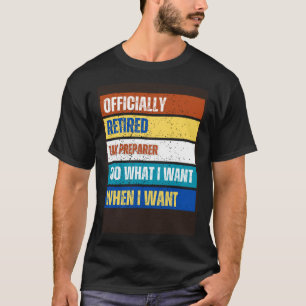 Rentner Steuervorruhestandsvorsorge für Steuervors T-Shirt