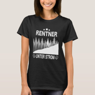 Rentner Unter Strom Ebike Sprichwort Mountainbike  T-Shirt