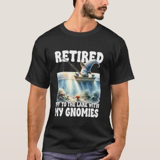 Rentner-Vater-Gnom-Grafik für Männer Lustiger Ruhe T-Shirt