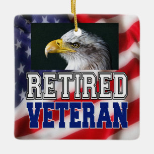 Rentner Veteran Keramikornament