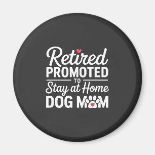 Rentnerin Hunde-Mama Lustiger Hundebesitzer Frau Magnet