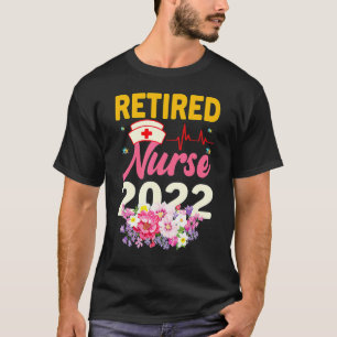 Rentnerin Krankenschwester 2022 Vintage Ruhestand T-Shirt