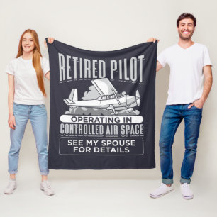 Rentnerpilot, der im kontrollierten Luftraum flieg Fleecedecke