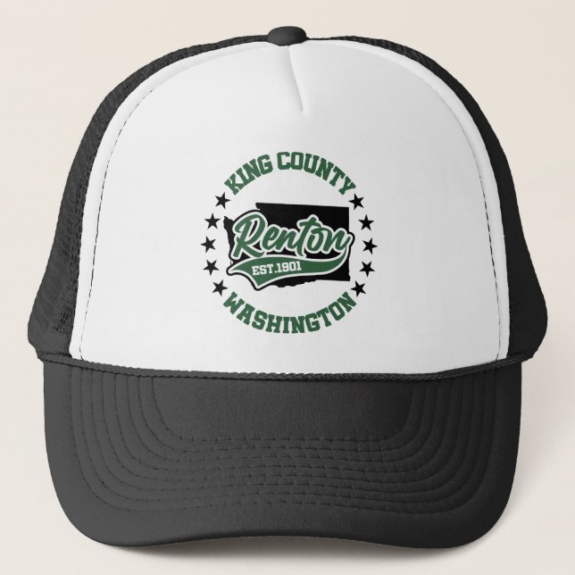 Renton, Washington Truckerkappe (Vorderseite)