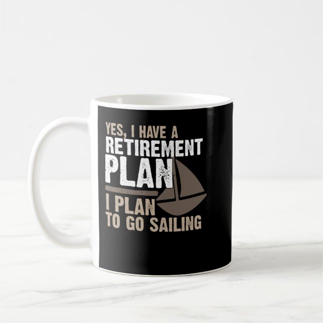 Rentplan Funny Sailing T-Shirt Kaffeetasse (Links)