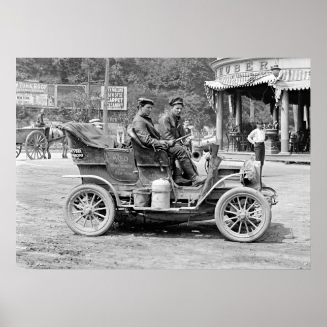 REO Bergsteiger kehrt 1905 nach New York zurück Poster (Vorne)