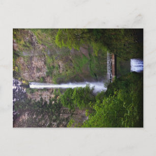 Reparatur der Multnomah Falls Bridge, Oregon Postkarte