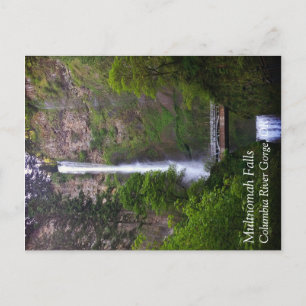 Reparatur der Multnomah Falls Bridge, Oregon Postkarte