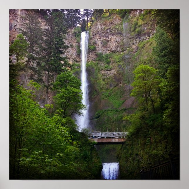 Reparatur der Multnomah Falls Bridge Poster (Vorne)